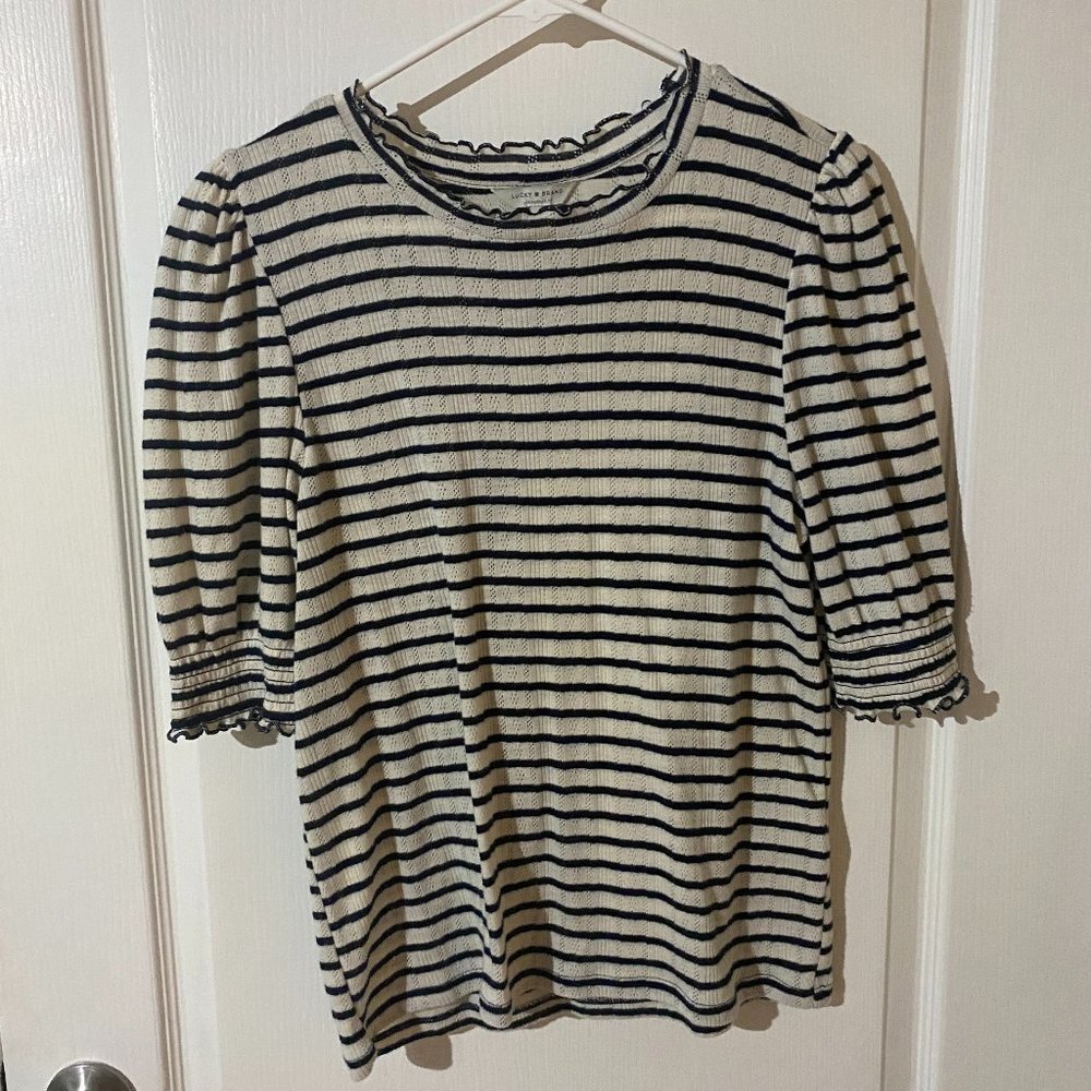 Lucky Brand 3/4 Sleeve Blouse
